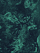 Teal Smoke Painting by Jennifer Walsh Teal Smoke Painting by Jennifer Walsh