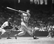 Ted Williams Making A Hit Photograph by Bettmann
