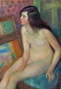 Temple Gold Medal Nude Painting by William James Glackens Temple Gold Medal Nude Painting by William James Glackens