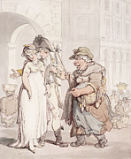 Temptation Drawing by Thomas Rowlandson