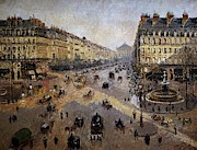 The Avenue de L'Opera, Paris, Sunlight, Winter Morning - ca. 1880 - 73x91 cm - oil on canvas. Painting by Camille Pissarro -1830-1903-