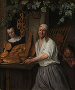 The Baker Arent Oostwaard and his Wife, Catharina Keizerswaard. The Leiden baker Arent Oostwaard ... Painting by Jan Havicksz Steen The Baker Arent Oostwaard and his Wife, Catharina Keizerswaard. The Leiden baker Arent Oostwaard ... Painting by Jan Havicksz Steen