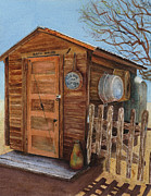 The Bath House Painting by Karen Fleschler