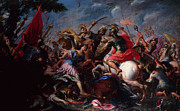 The Battle Of The Amazons Painting by Antonio Tempesta