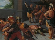 The Beheading of Claudius Paulus and the Capture of Julius Civilis. 'Beheading of Julius Paulus a... Painting by Otto Van Veen The Beheading of Claudius Paulus and the Capture of Julius Civilis. 'Beheading of Julius Paulus a... Painting by Otto Van Veen