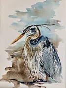 The bird Painting by Diane Ziemski