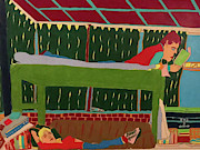 The Bunk Drawing by John Wiegand