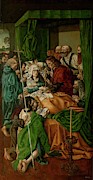 'The Death of the Virgin', ca. 1500, Spanish School, Panel, 212 cm x 113 c... Painting by Master of the Sisla -15th-16th cent -