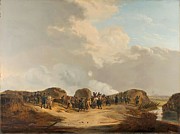 The Demilune constructed at the Siege of Naarden, April 1814. Painting by Pieter Gerardus van Os -1776-1839-