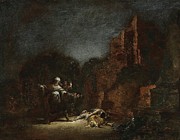 The Discovery Of The Bodies Of Pyramus And Thisbe Painting by Leonaert Bramer The Discovery Of The Bodies Of Pyramus And Thisbe Painting by Leonaert Bramer