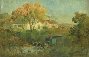 The Drinking Pool Painting by Edward Mitchell Bannister