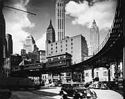 The El In The Financial District Photograph by Fpg