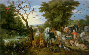 The Entry Of The Animals Into Noah's Ark, 1613 Painting by Jan The Elder Brueghel The Entry Of The Animals Into Noah's Ark, 1613 Painting by Jan The Elder Brueghel