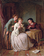 The Eve Of St Valentine, 1871 Painting by George Smith