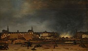 The explosion of the powder magazine in Delft, 12 October 1654. Painting by Egbert Lievensz van der Poel