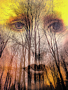 The face with the sunlight Digital Art by Gabi Hampe