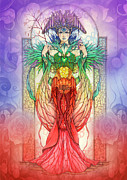 The Faerie Chakra Painting by Linda Ravenscroft