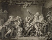 The Fathers Curse; The Ungrateful Son Drawing by Jean-baptiste Greuze