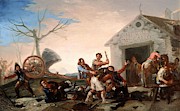 The Fight at the Venta Nueva - 1777 - 127x275 cm - oil on canvas. Painting by Francisco de Goya -1746-1828-