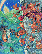 The Flying Monkeys Painting by Bill Bell