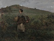 The Grape Harvest. Painting by Jules Bastien-Lepage -1848-1884-