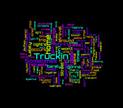 The Grateful Dead - Truckin' Lyrical Cloud Digital Art by Susan Maxwell Schmidt