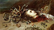 The Head of Medusa. Oil on canvas -around 1618- 68.5 x 118 cm Inv. 3834. PETER PAUL RUBENS . Painting by Peter Paul Rubens -1577-1640- The Head of Medusa. Oil on canvas -around 1618- 68.5 x 118 cm Inv. 3834. PETER PAUL RUBENS . Painting by Peter Paul Rubens -1577-1640-