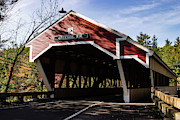 The Honeymoon covered bridge in New Hampshire Photograph by Jeff Folger