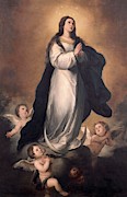 'The Immaculate Conception', 19th century, Oil on canvas, 80 x 60 cm. GOMEZ MORENO GONZALEZ MANUEL. Painting by Manuel Gomez-Moreno Gonzalez -1834-1918- 'The Immaculate Conception', 19th century, Oil on canvas, 80 x 60 cm. GOMEZ MORENO GONZALEZ MANUEL. Painting by Manuel Gomez-Moreno Gonzalez -1834-1918-