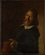 The Laughing Toper 18th Century Painting by Frans Hals