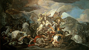 The Legendary Battle Of Clavijo Painting by Corrado Giaquinto