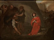 'The Martyrdom of Saint Stephen'. Ca. 1645. Oil on canvas. SAN ESTEBAN MARTIR. Painting by Bernardo Cavallino -c 1616-1656-