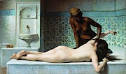 The massage. Scene in a hammam -Turkish bath-, 1883 Canvas. Painting by Edouard Bernard Debat Ponsan Edouard Bernard Debat Ponsan The massage. Scene in a hammam -Turkish bath-, 1883 Canvas. Painting by Edouard Bernard Debat Ponsan Edouard Bernard Debat Ponsan