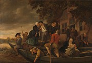 The merry homecoming. Painting by Jan Havicksz Steen The merry homecoming. Painting by Jan Havicksz Steen