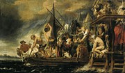 The Miracle of the Obol in the Mouth of the Fish. Painting by Jacob Jordaens -I-