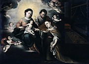 The Mystic Marriage of Saint Catherine. 1618 - 1620. Oil on canvas. Painting by Album