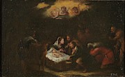 'The Nativity'. Second half of the XVII century. ... Painting by Francisco Antolinez Y Sarabia 'The Nativity'. Second half of the XVII century. ... Painting by Francisco Antolinez Y Sarabia