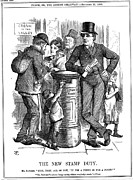 The New Stamp Duty, 1880. Artist John Drawing by Print Collector