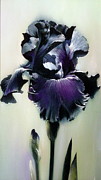 The Night. Black Iris Fragment Painting by Alina Oseeva The Night. Black Iris Fragment Painting by Alina Oseeva