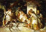 The Offering, C.1875 Painting by Adolphe Joseph Thomas Monticelli