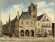 The old city hall in Amsterdam. Painting by Jacobus Buys The old city hall in Amsterdam. Painting by Jacobus Buys