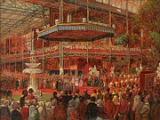 The Opening Of The Great Exhibition, 1851 Oil On Paper On Board Painting by James Digman Wingfield The Opening Of The Great Exhibition, 1851 Oil On Paper On Board Painting by James Digman Wingfield