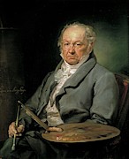 'The Painter Francisco de Goya y Lucientes', 1826, Spanish School, Oil on... Painting by Vicente Lopez Portana -1772-1850-