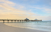 The Pier In Fort Myers At Dawn, Florida Photograph by Pidjoe