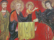 The Presentation At The Temple, From The Altar Frontal Of Santa Maria D'avia, Bergueda, 1170-90 Painting by Master Of Avià