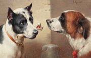 The Prize In Danger Painting by Carl Reichert