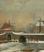 The Raampoortje in Amsterdam. Painting by Wouter Johannes van Troostwijk -1782-1810-