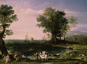 The Rape Of Europa, 1655 Painting by Claude Lorrain