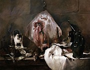 'The Ray', 1728, Oil on canvas, 114 x 146 cm. Painting by Jean Baptiste Simeon Chardin -1699-1779- 'The Ray', 1728, Oil on canvas, 114 x 146 cm. Painting by Jean Baptiste Simeon Chardin -1699-1779-
