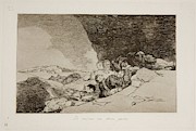 'The same elsewhere -Disasters of War, 23-'. 1810 - 1814. Wash, E... Painting by Francisco de Goya -1746-1828-